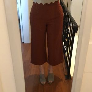 Adorable coral wide-leg pants